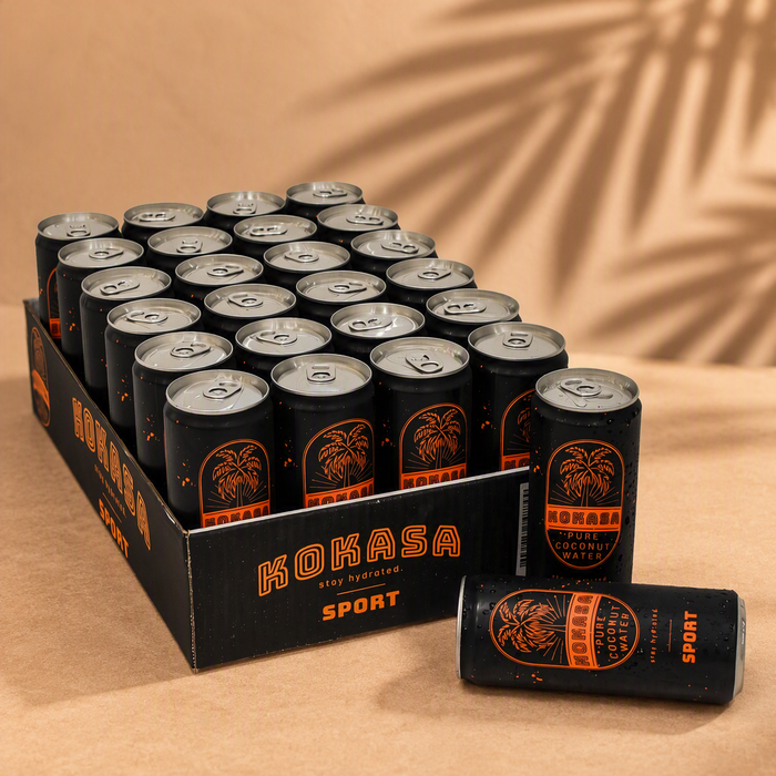 kokasa SPORT – Kokoswasser mit Elektrolyten, 24 × 320 ml